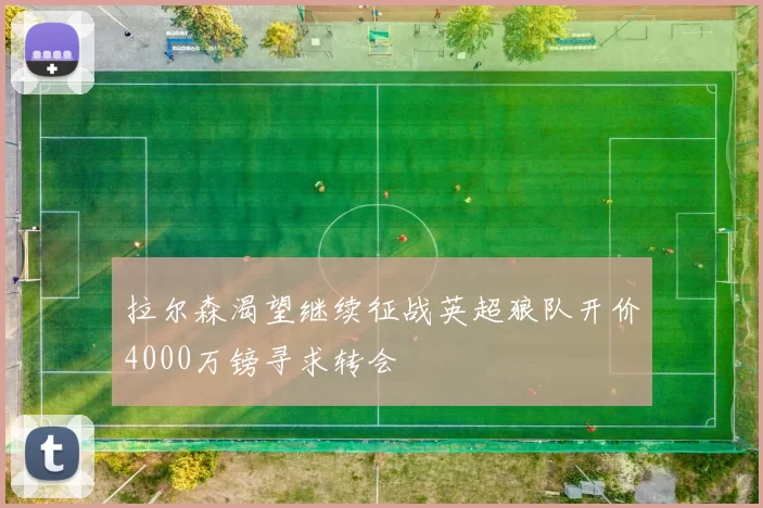 拉尔森渴望继续征战英超狼队开价4000万镑寻求转会